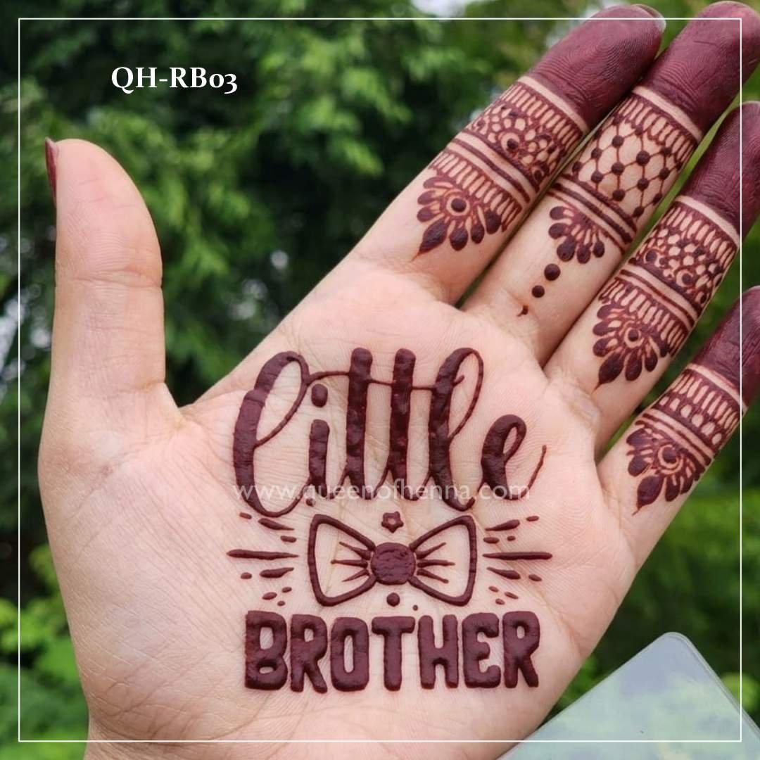Raksha Bandhan Henna Stencils (QH-RB03) img 2- queen of henna
