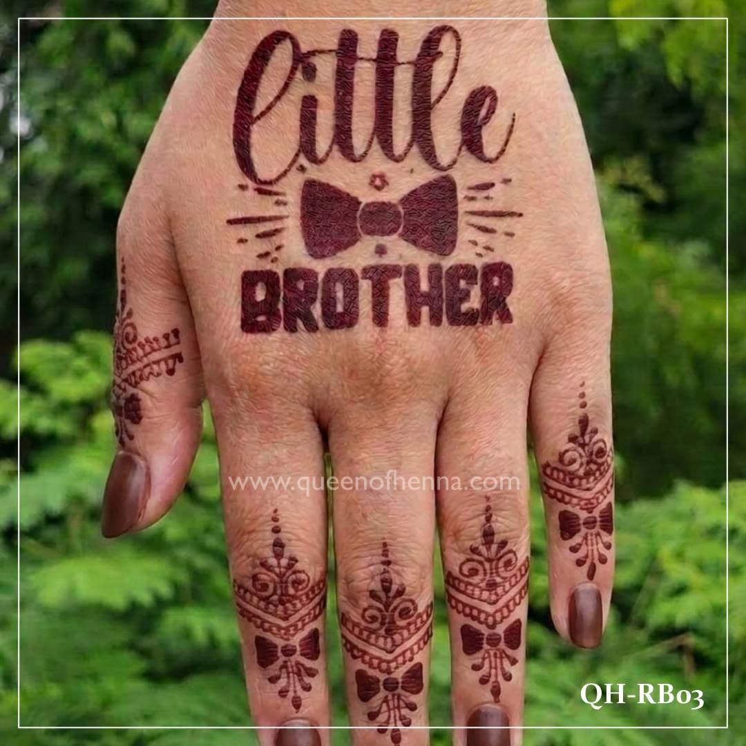 Raksha Bandhan Henna Stencils (QH-RB03) img 3- queen of henna