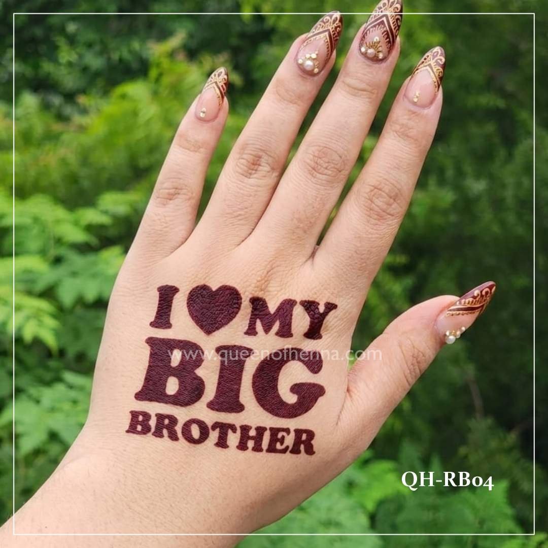 Raksha Bandhan Henna Stencils (QH-RB04) img 2- queen of henna
