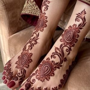 Bridal Leg Stencil