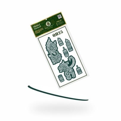 Medium Hand Henna Stencil (QH25) img1 - queen of henna