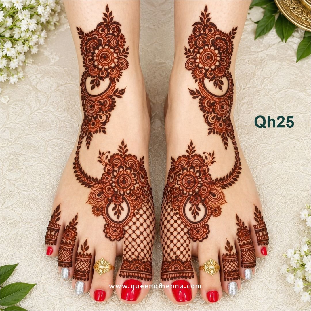 Medium Hand Henna Stencil (QH25) img4 - queen of henna