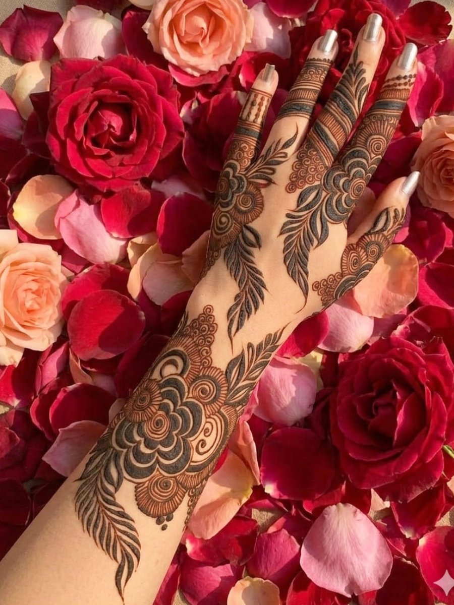 Medium Hand Mehendi